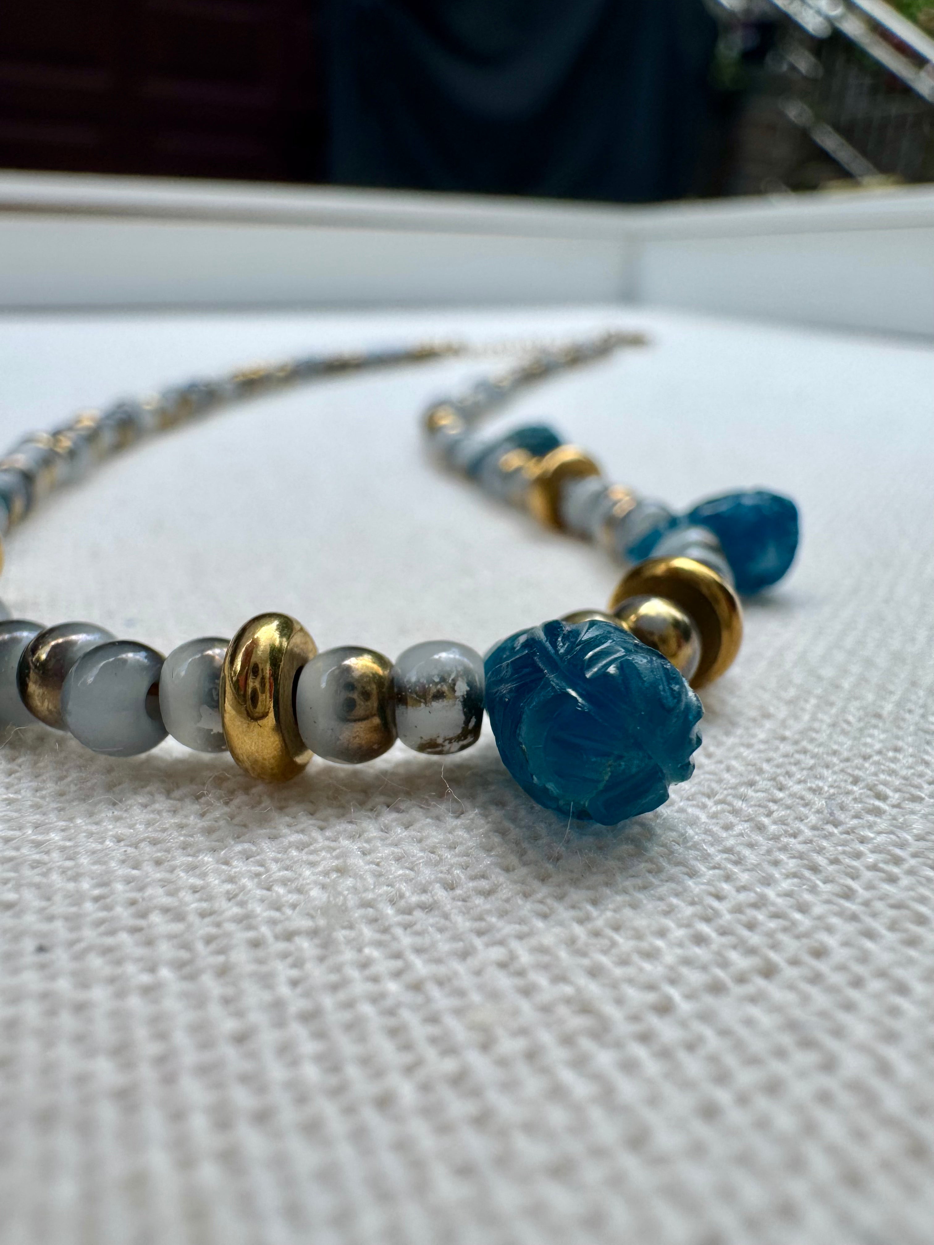 Apatite Droplet Necklace