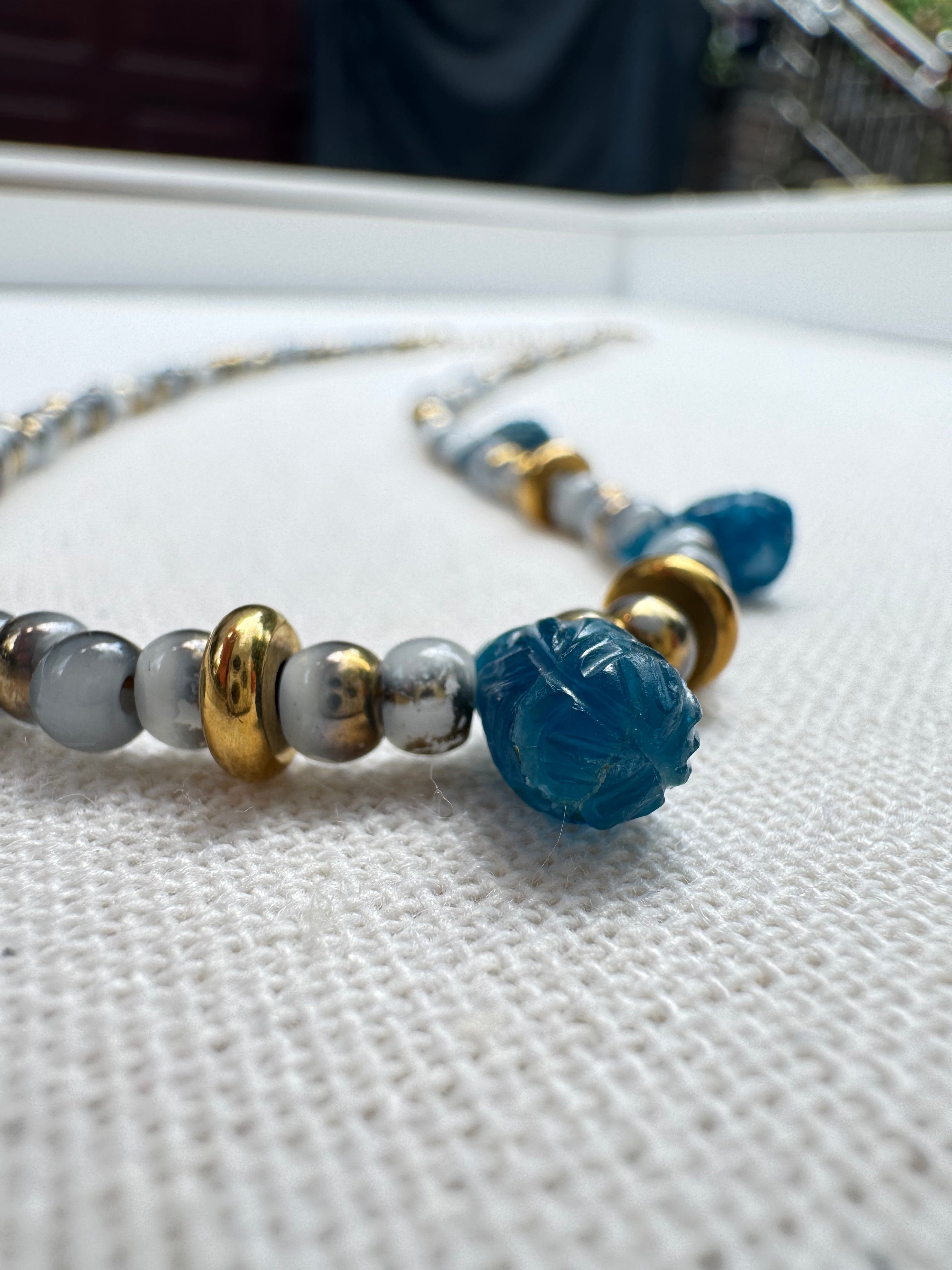 Apatite Droplet Necklace