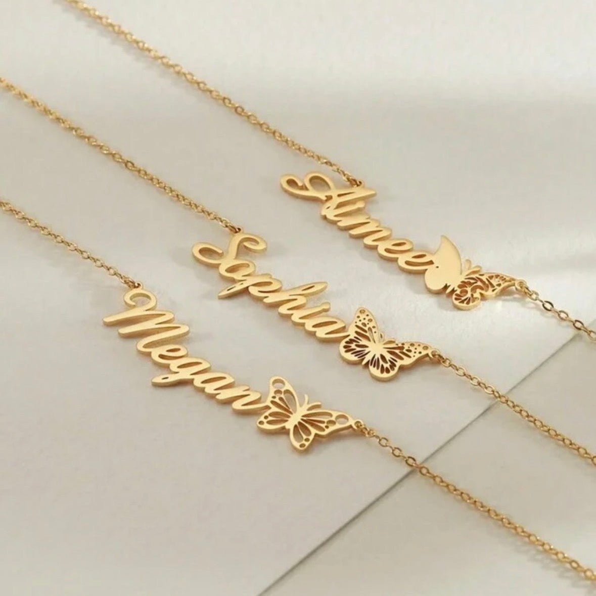 Butterfly Name Necklace