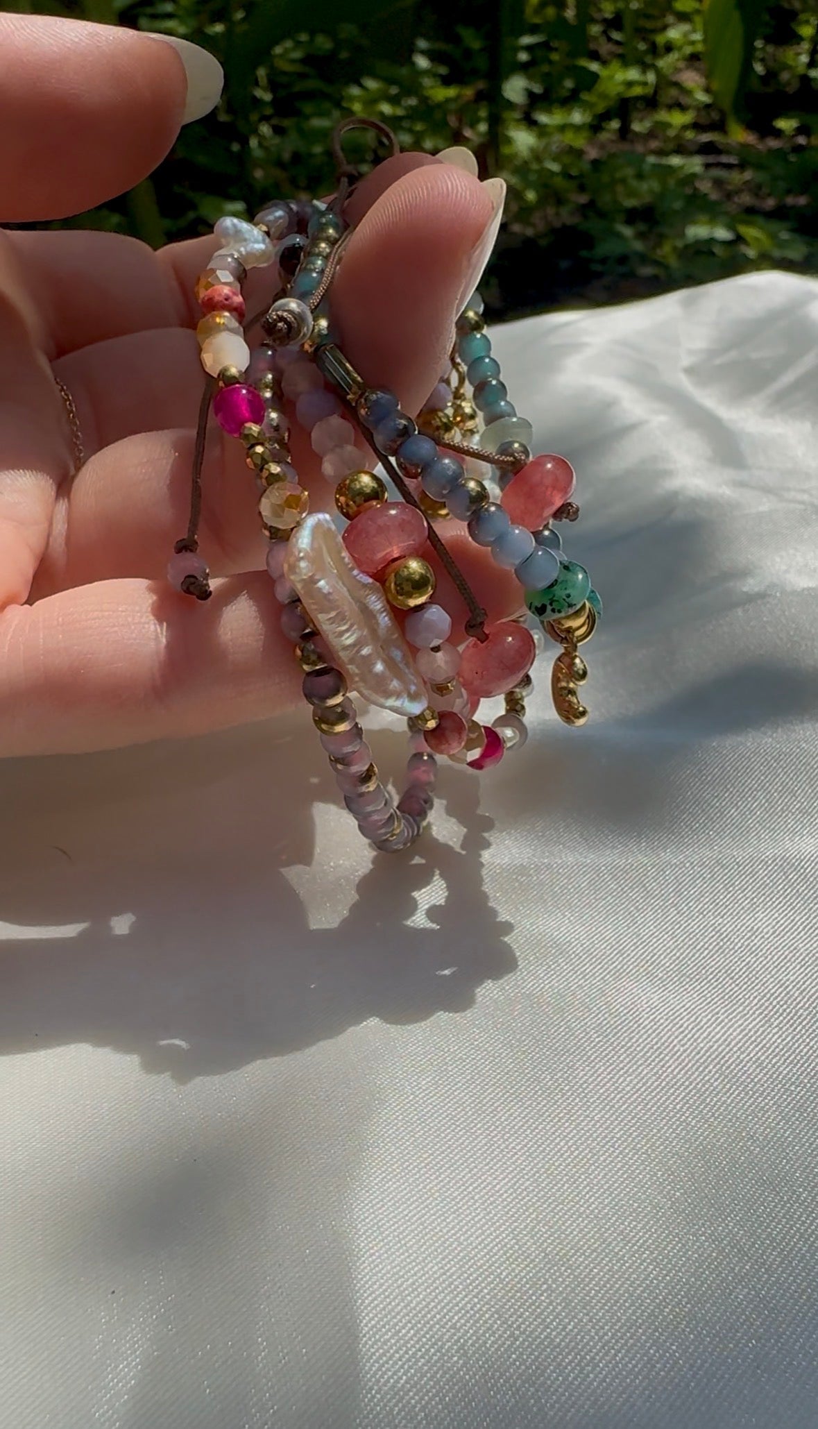 Pink & Pearl Toggle Bracelet
