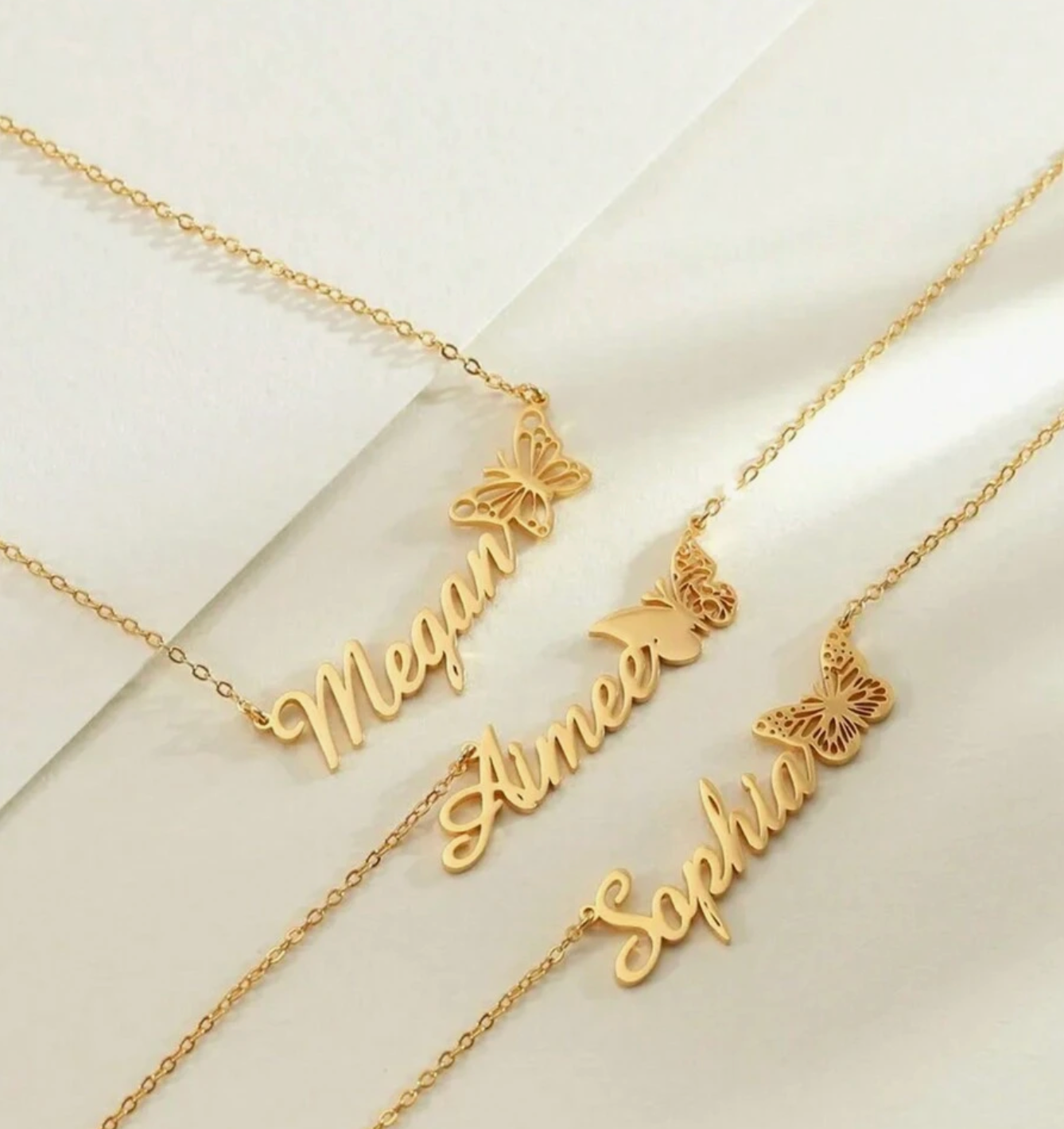 Butterfly Name Necklace